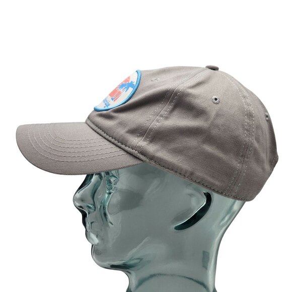 Melissa Etheridge Cruise Gray Cotton Baseball Hat With Tropical Patch Underbill - Picture 4 of 13